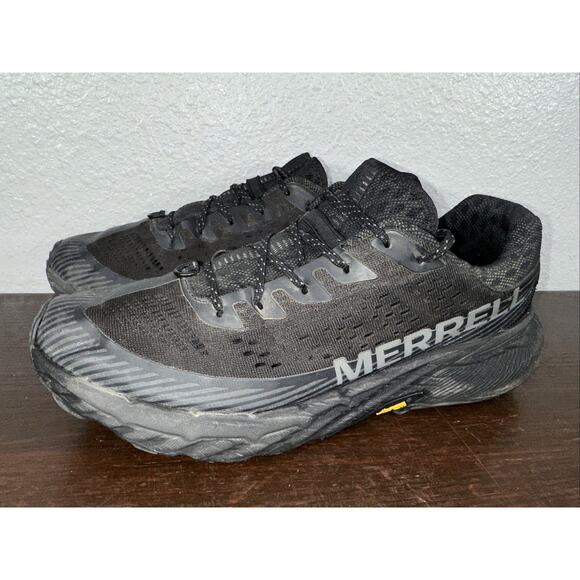Merrell Other - Merrell Agility Peak 5 Trail Shoes Black J068045 Men Size 10.5 EUC